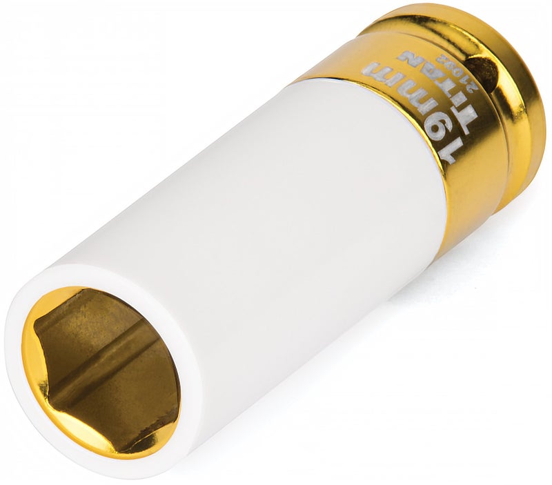 Titan 21092 1/2-Inch Drive x 19mm Non-marring Impact Deep Lug Nut Socket - Image 1